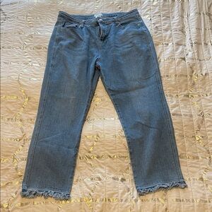 Mud Pie Denim Jeans with Frayed Hem